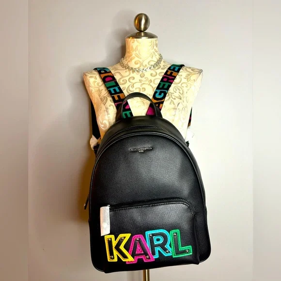 🆕 KARL LAGERFELD Backpack - Picture 2 of 12